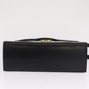 Salvatore Ferragamo Gancini Hand Bag Leather 2way Black Gold Auth hk3364-5