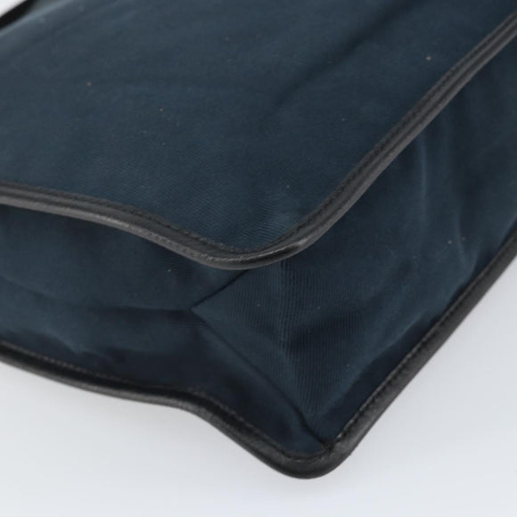 GUCCI Sherry Line Shoulder Bag Canvas Black Gold 90656 Auth hk3366