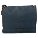GUCCI Sherry Line Shoulder Bag Canvas Black Gold 90656 Auth hk3366-2