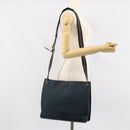 GUCCI Sherry Line Shoulder Bag Canvas Black Gold 90656 Auth hk3366-23