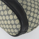 GUCCI GG Supreme Sherry Line Shoulder Bag PVC Navy Gold Auth hk3367-10