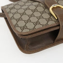 GUCCI GG Supreme Shoulder Bag PVC Beige Gold 93 02 023 Auth hk3368-14