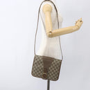 GUCCI GG Supreme Shoulder Bag PVC Beige Gold 93 02 023 Auth hk3368-23