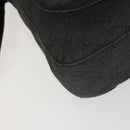 GUCCI GG Canvas Shoulder Bag Black Silver 101654 Auth hk3369-14