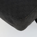 GUCCI GG Canvas Shoulder Bag Black Silver 101654 Auth hk3369-15