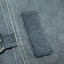 GUCCI GG Canvas Shoulder Bag Black Silver 101654 Auth hk3369-17