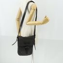 GUCCI GG Canvas Shoulder Bag Black Silver 101654 Auth hk3369-22