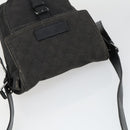 GUCCI GG Canvas Shoulder Bag Black Silver 101654 Auth hk3369-6