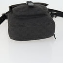 GUCCI GG Canvas Shoulder Bag Black Silver 101654 Auth hk3369-5