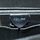 CELINE Shoulder Bag Leather Black Gold Auth hk3373-21