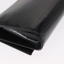 Salvatore Ferragamo Vala Chain Bag Patent leather Black Gold Auth hk3377-12