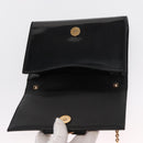 Salvatore Ferragamo Vala Chain Bag Patent leather Black Gold Auth hk3377-15
