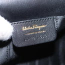 Salvatore Ferragamo Vala Chain Bag Patent leather Black Gold Auth hk3377-16