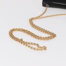 Salvatore Ferragamo Vala Chain Bag Patent leather Black Gold Auth hk3377-7