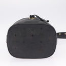 MCM Vicetos Logogram Shoulder Bag PVC Black Gold Auth hk3379-11