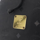 MCM Vicetos Logogram Shoulder Bag PVC Black Gold Auth hk3379-16