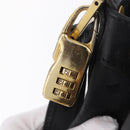 MCM Vicetos Logogram Shoulder Bag PVC Black Gold Auth hk3379-18