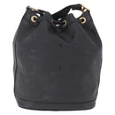 MCM Vicetos Logogram Shoulder Bag PVC Black Gold Auth hk3379-3