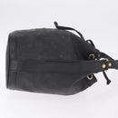 MCM Vicetos Logogram Shoulder Bag PVC Black Gold Auth hk3379-4