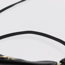 Chloe Lily Shoulder Bag Leather Black Gold Auth hk3380-14