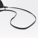 Chloe Lily Shoulder Bag Leather Black Gold Auth hk3380-8