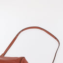 Chloe Etel Hand Bag Leather 2way Brown Gold Auth hk3381-10