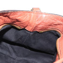 Chloe Etel Hand Bag Leather 2way Brown Gold Auth hk3381-22