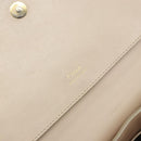 Chloe Kathy Shoulder Bag Leather Beige Gold Auth hk3382-16