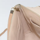 Chloe Kathy Shoulder Bag Leather Beige Gold Auth hk3382-19