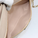 Chloe Kathy Shoulder Bag Leather Beige Gold Auth hk3382-21