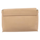 Chloe Kathy Shoulder Bag Leather Beige Gold Auth hk3382-3