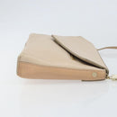 Chloe Kathy Shoulder Bag Leather Beige Gold Auth hk3382-4