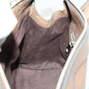 Chloe Edith Hand Bag Leather 2way Brown Silver Auth hk3383-21