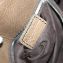 Chloe Edith Hand Bag Leather 2way Brown Silver Auth hk3383-12