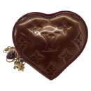 LOUIS VUITTON Vernis Porte Monnaie Coeur Coin Purse Violet M93563 Auth hk3392-13