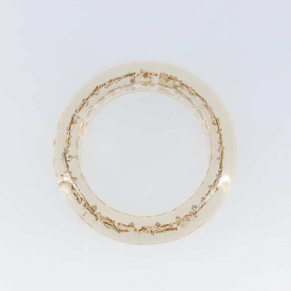 LOUIS VUITTON Brasserie Unclosure GM Armband Kunststof Goud M65865 LV Auth hk3394