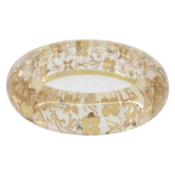 LOUIS VUITTON Brasserie Unclosure GM Armband Kunststof Goud M65865 LV Auth hk3394