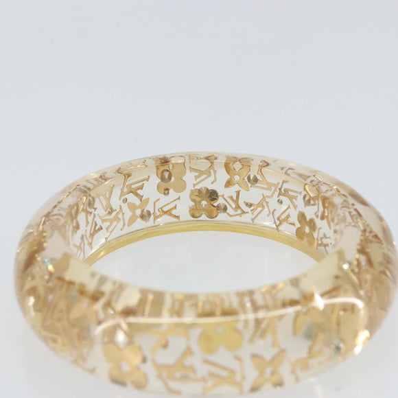 LOUIS VUITTON Brasserie Unclosure GM Bracelet Plastic Gold M65865 LV Auth hk3394