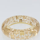 LOUIS VUITTON Brasserie Unclosure GM Armband Kunststof Goud M65865 LV Auth hk3394-9