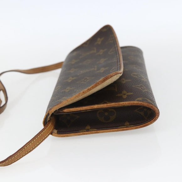 LOUIS VUITTON Monogram Pochette Twin GM Shoulder Bag M51852 LV Auth hk3399