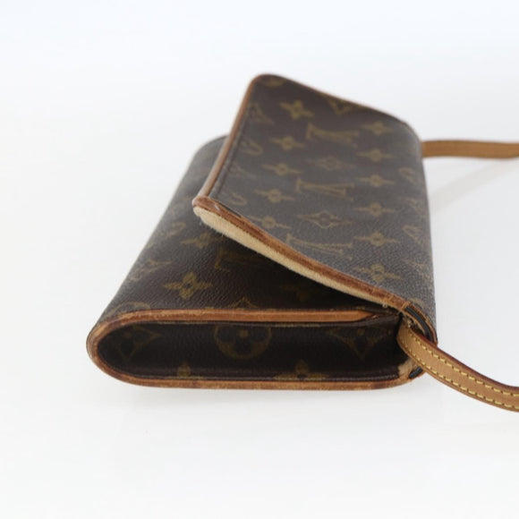 LOUIS VUITTON Monogram Pochette Twin GM Shoulder Bag M51852 LV Auth hk3399