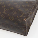 LOUIS VUITTON Monogram Sac Plat Hand Bag M51140 LV Auth hk3417-9