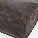 LOUIS VUITTON Monogram Sac Plat Hand Bag M51140 LV Auth hk3417-15