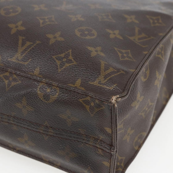 LOUIS VUITTON Monogram Sac Plat Hand Bag M51140 LV Auth hk3417