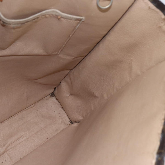 LOUIS VUITTON Monogram Sac Plat Hand Bag M51140 LV Auth hk3417