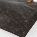 LOUIS VUITTON Monogram Sac Plat Hand Bag M51140 LV Auth hk3418-9