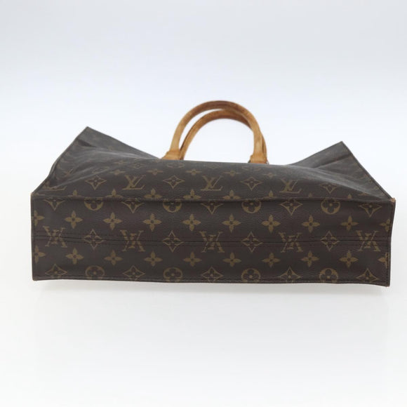 LOUIS VUITTON Monogram Sac Plat Hand Bag M51140 LV Auth hk3418