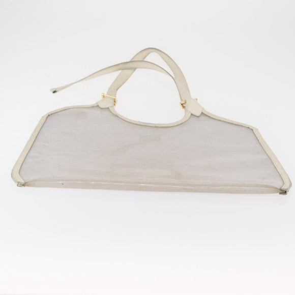 LOUIS VUITTON Epi Plage Via Bag Vinyl Leather Clear White M92153 Auth hk3428