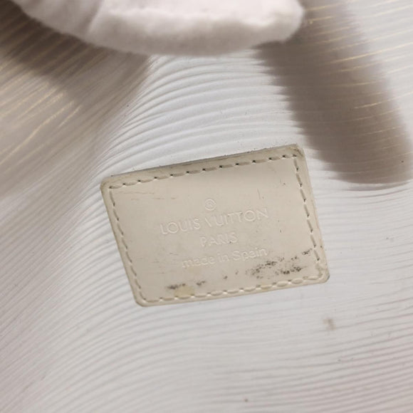 LOUIS VUITTON Epi Plage Via Bag Vinyl Leather Clear White M92153 Auth hk3428