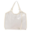 LOUIS VUITTON Epi Plage Via Bag Vinyl Leather Clear White M92153 Auth hk3428-13